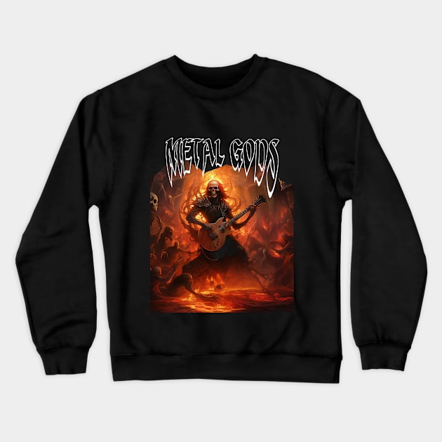 Metal Crewneck Sweatshirt by MckinleyArt